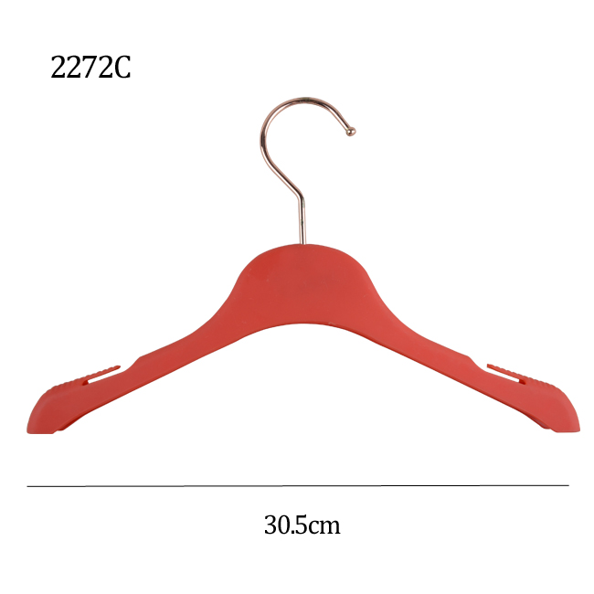 Red coat rubber clothes 30.5cm hanger
