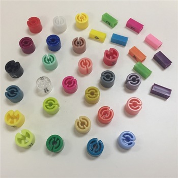 Plastic Round Size Marker Rings Clips Tags Cube For Clothes Hanger