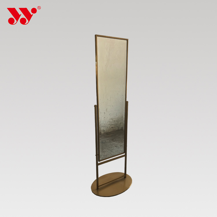 Golden Stainless Steel Standing Full-length Mirror